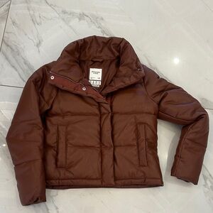 Abercrombie & Fitch Rust Puffer Jacket